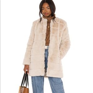 BB Dakota x Steve Madden Fur Elise Coat -Light Tan